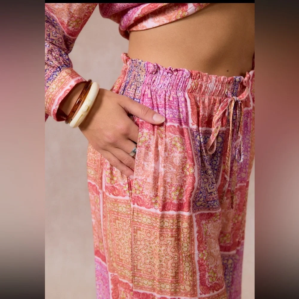 Colorful Patchwork Lounge Pants - Picture 3 of 3